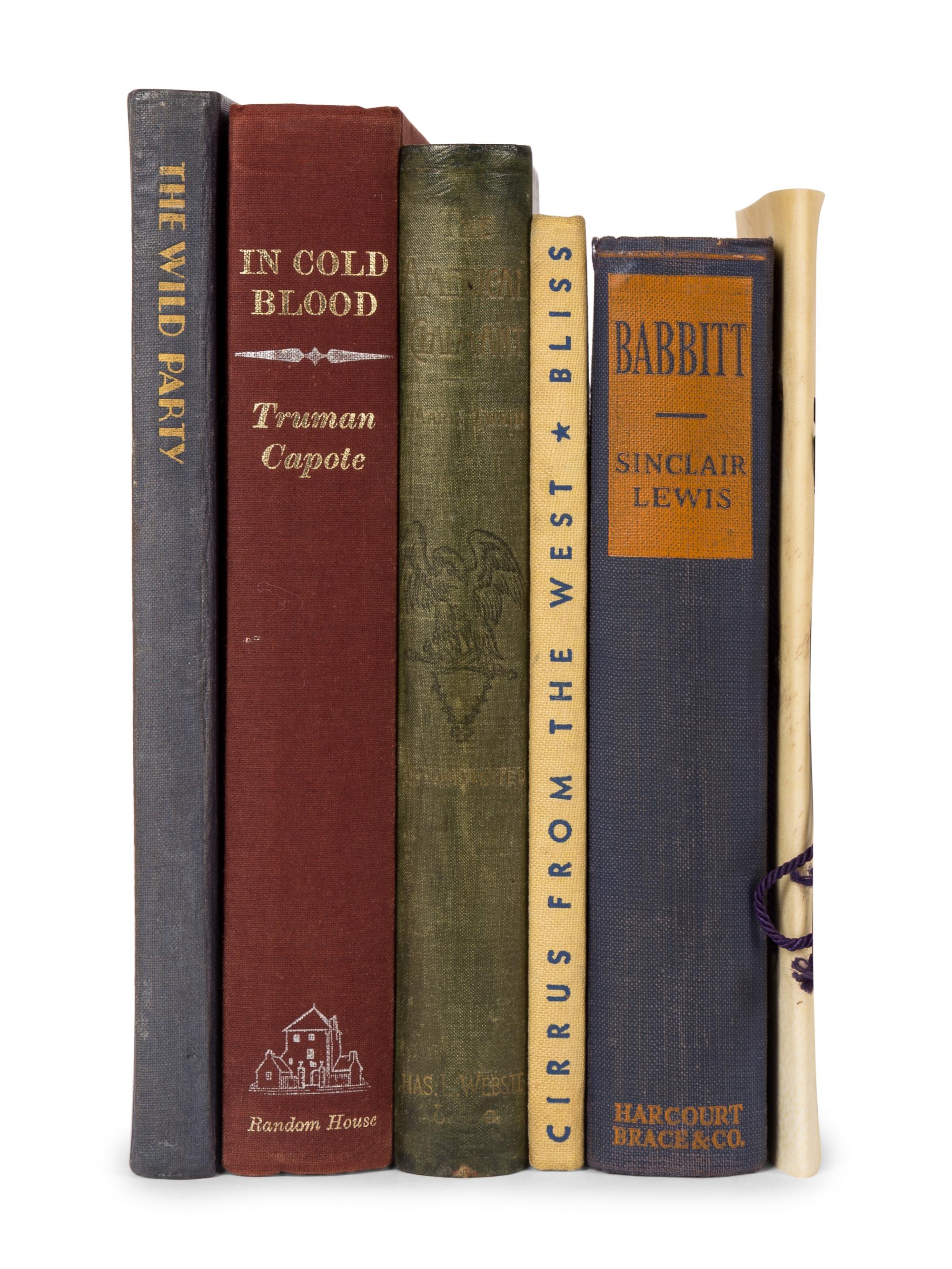 [LITERATURE -- AMERICAN]. A group of 8 works, including: