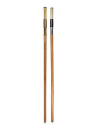 Two English Metal Mounted Otis King Pocket Calculator System Walking Sticks