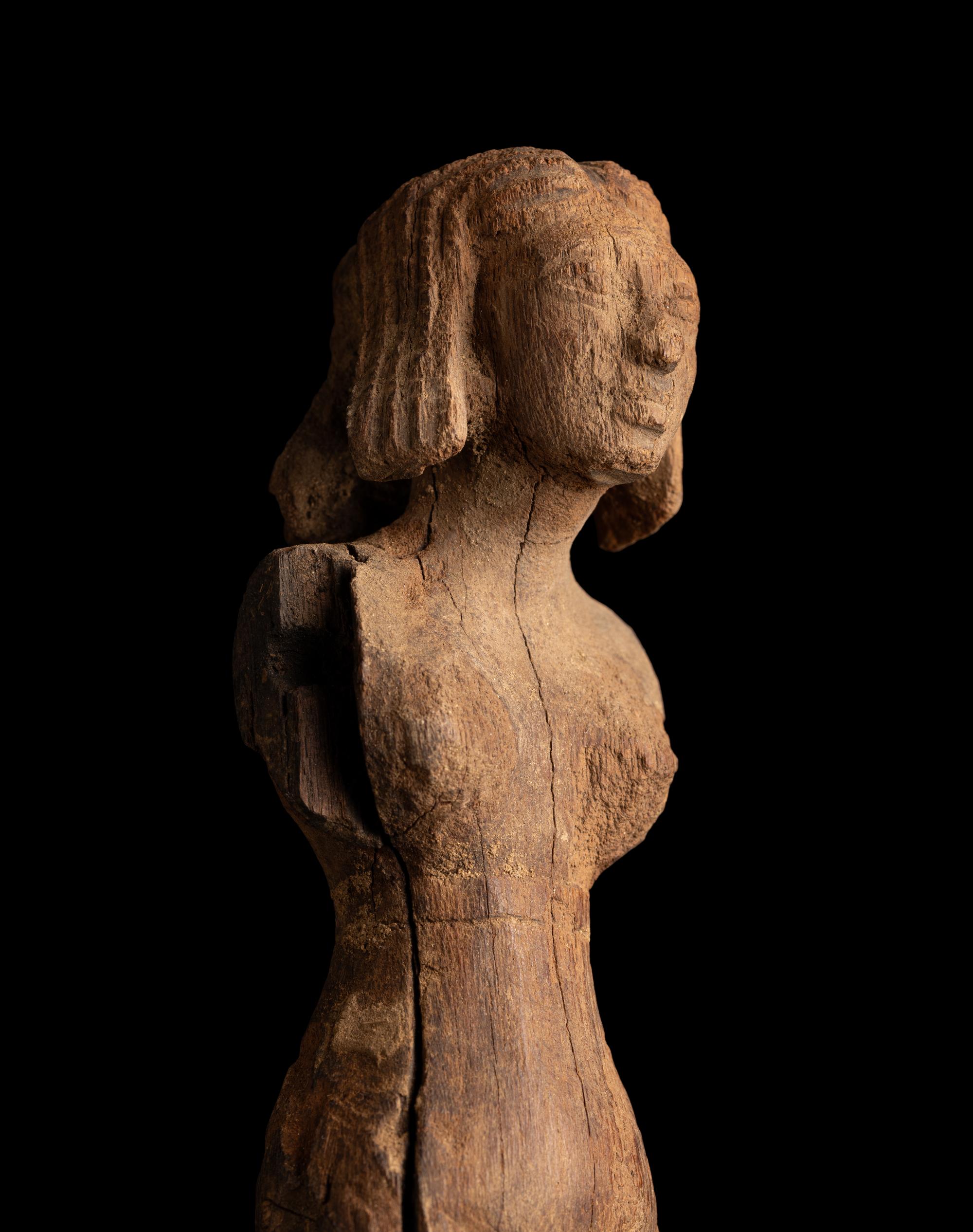 An Egyptian Wood Servant Figure