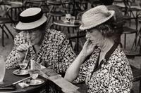 Ruth Orkin (1921-1985) Two American Tourists Waiting for Tour Bus, Rome, Italy, 1951