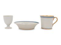 A Russian Porcelain Teacup and Saucer from the Tsarskoe Selo Service