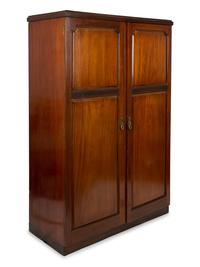 A Mahogany Fitted Gentleman's Wardrobe — EARLY 20TH CENTURY