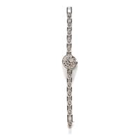HAMILTON, 14K WHITE GOLD AND DIAMOND SURPRISE WATCH