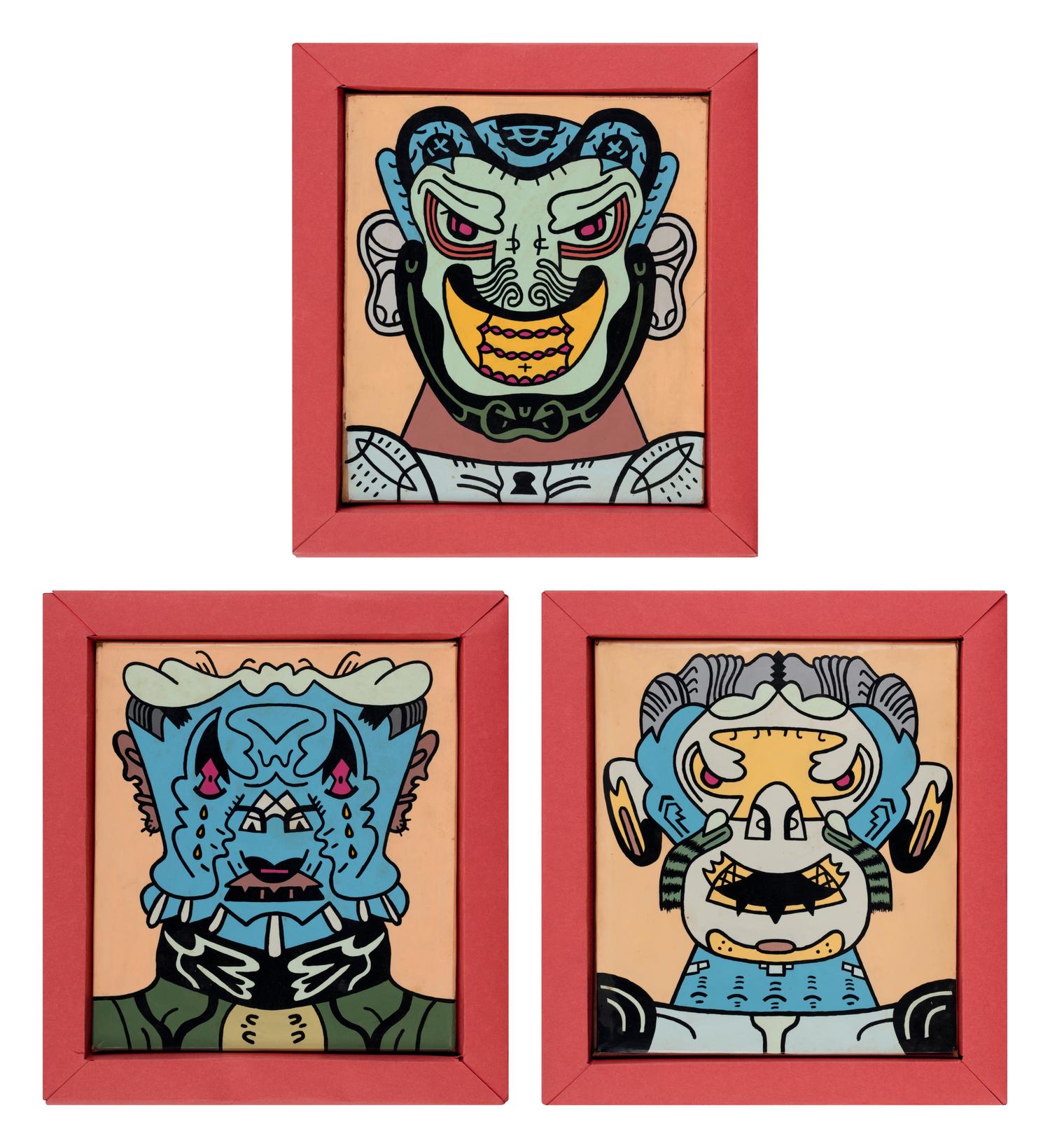 Untitled (Alien Mugshots) , c. 1976 (a group of three works)