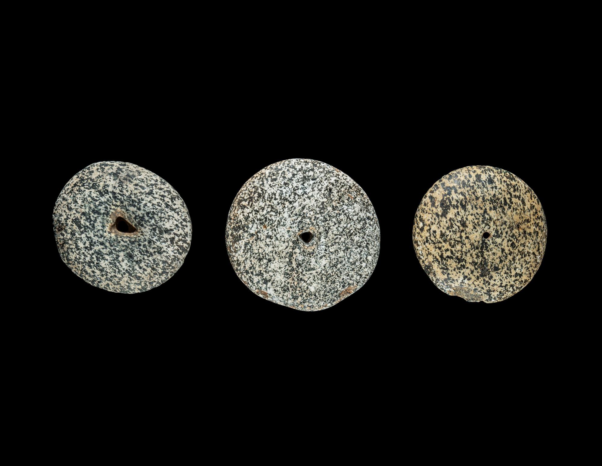 Three Neolithic Stone Discoidals