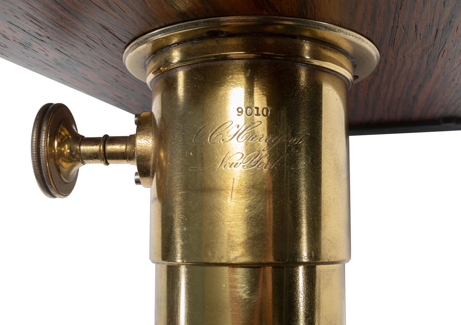 [CAMERAS]. Replica Lewis-style half plate daguerreotype camera with C.C. Harrison lens.
