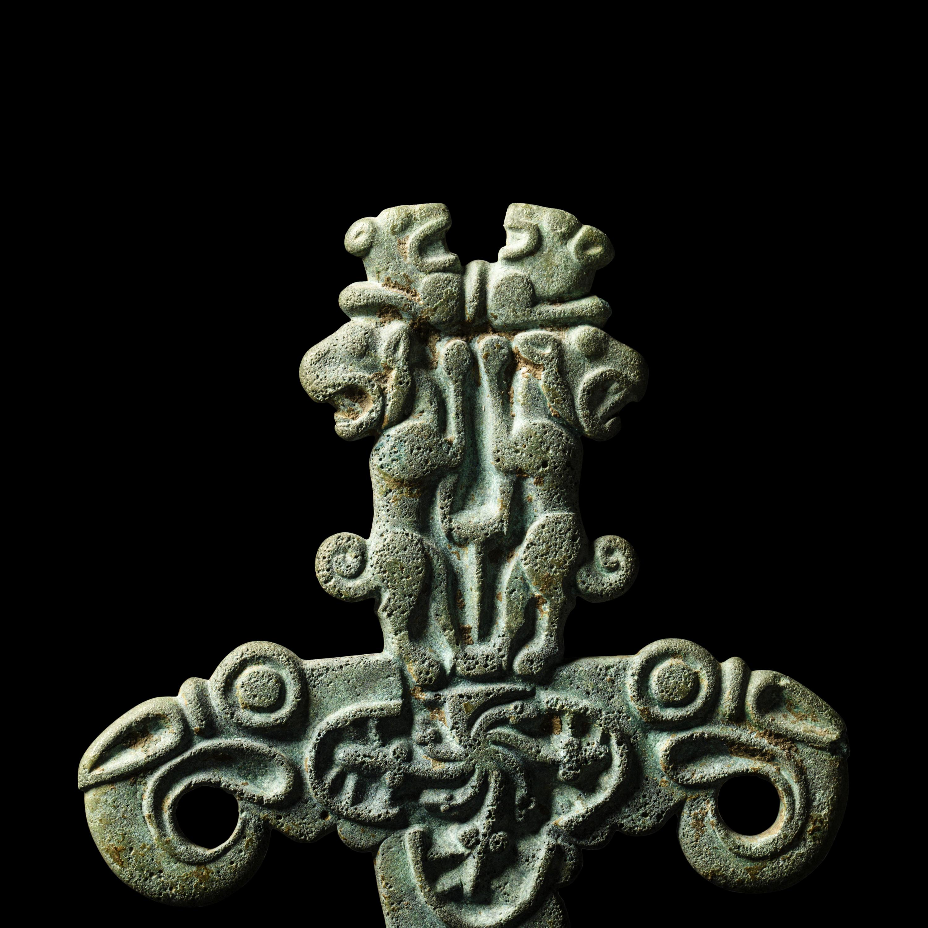 A Scythian Bronze Horse Frontlet Plaque