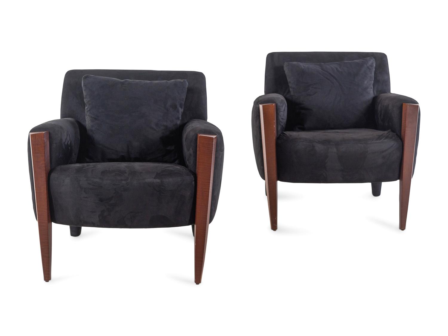 A Pair of RB Gorman Lounge Chairs Retailed by Manifesto