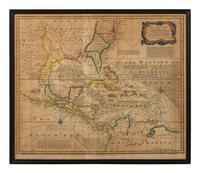 [CENTRAL AMERICA] Three maps of the Southeastern United States, the Caribbean, and Central America.