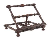 An Italian Carved Walnut Book Stand