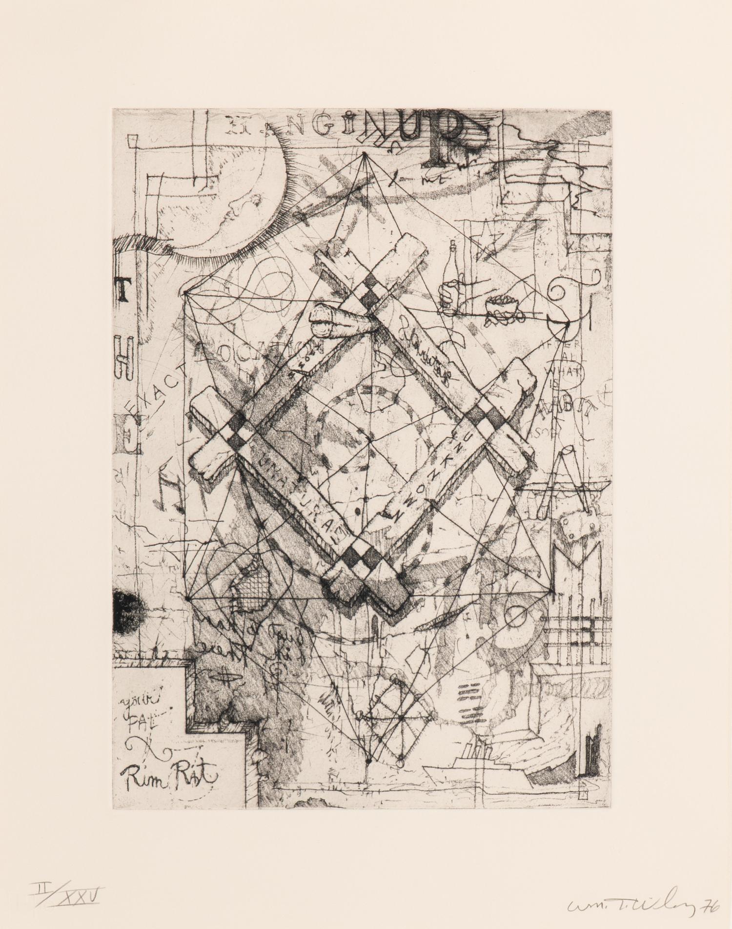 Hanging up the Frame (from Suite of Daze ), 1976