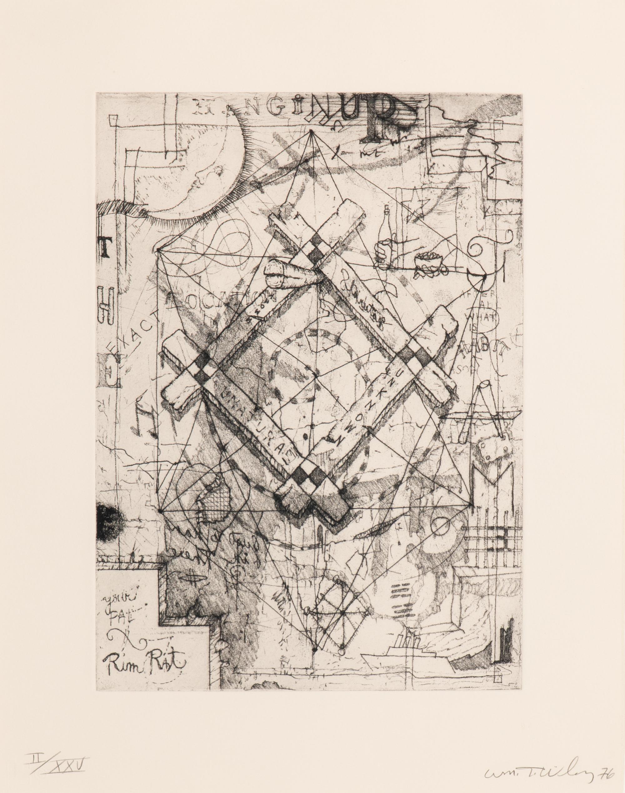 Hanging up the Frame (from Suite of Daze ), 1976