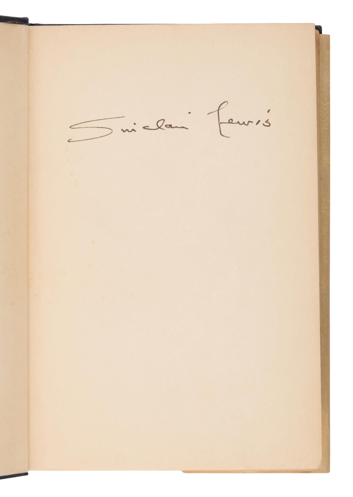 Lewis, Sinclair (1885-1951). Babbitt . New York: 1922.