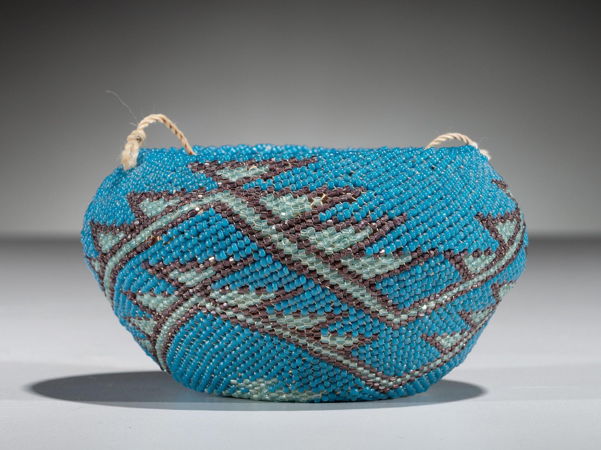 Paiute Beaded Basket