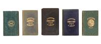 [BOSTON]. A group of 8 maps and directories for Boston and Cambridge, comprising: