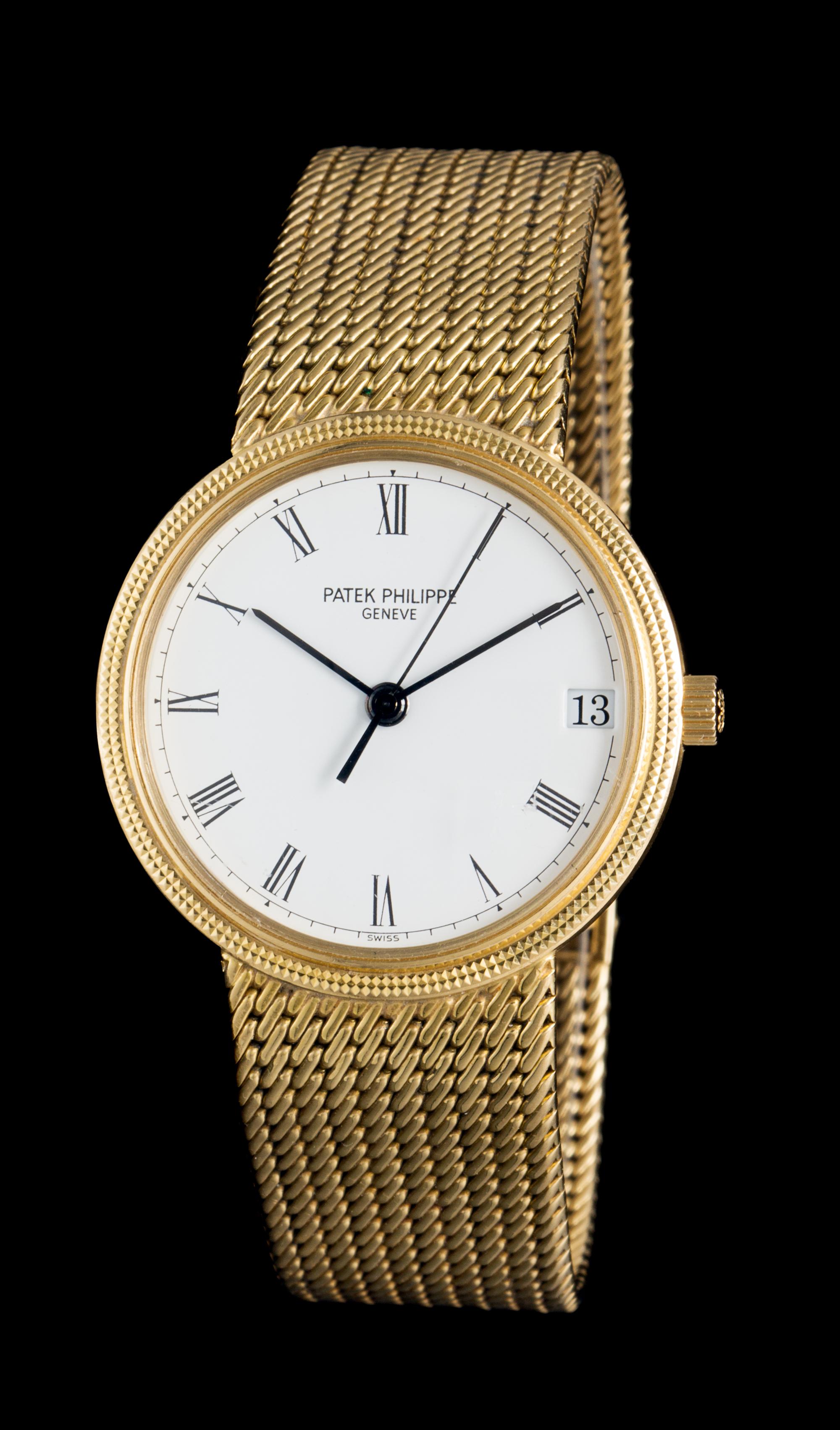 An 18 Karat Yellow Gold Ref. 3802/205 Wristwatch, Patek Philippe,