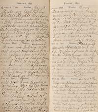 [Americana] [1893 Chicago World's Fair] Personal Diary of William M. Wikoff, with an Original Fair Ticket