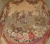 A Set of Four Louis XVI Style Giltwood Fauteuils with Tapestry Upholstery — 19TH CENTURY