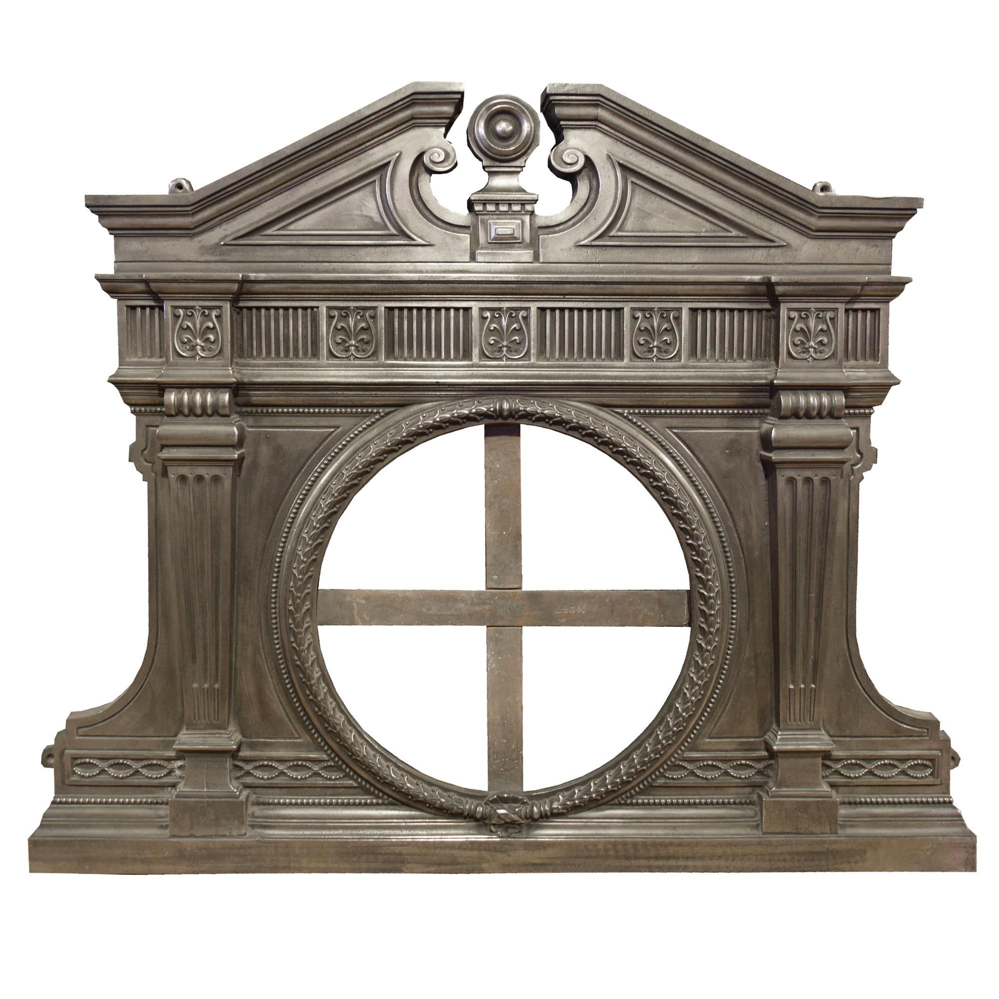 A Cast Iron Overmantel 52" W x 2.5" D x 43.5" H — England, Circa 1880