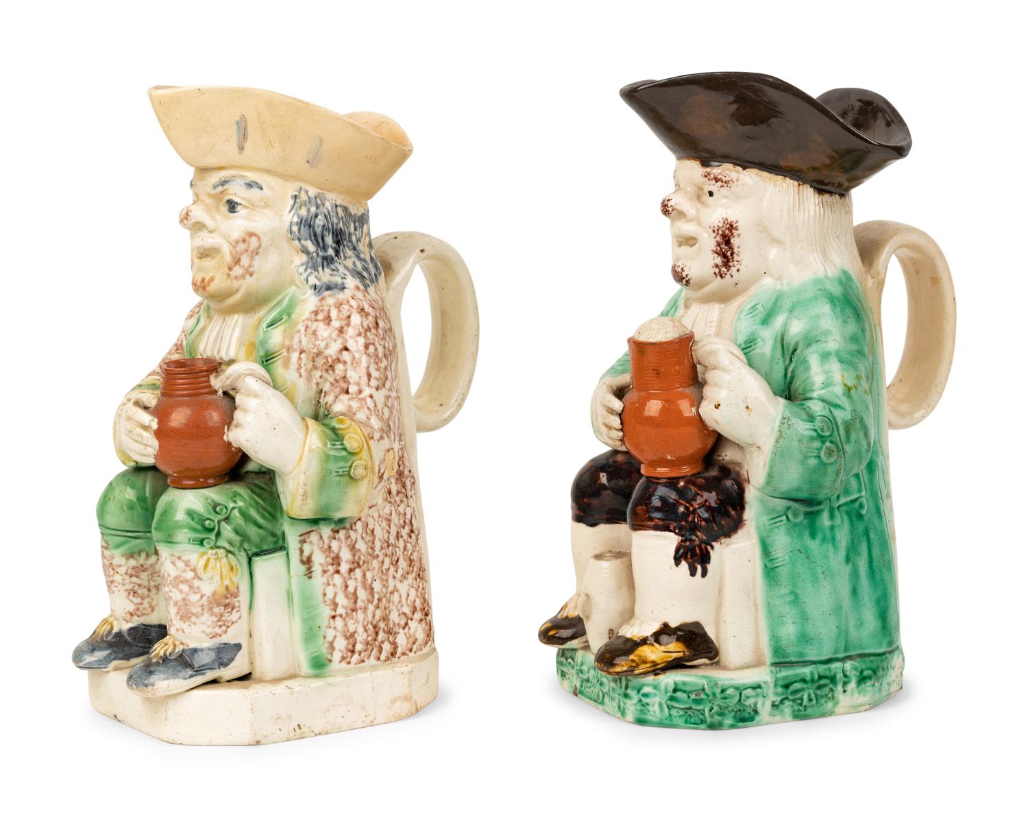 An Enoch Wood-Type Toby Jug and Another Toby Jug