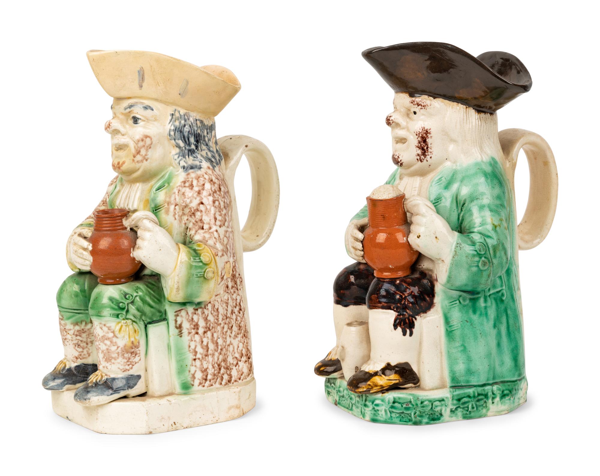 An Enoch Wood-Type Toby Jug and Another Toby Jug