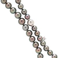 MIKIMOTO, GRAY CULTURED PEARL NECKLACE