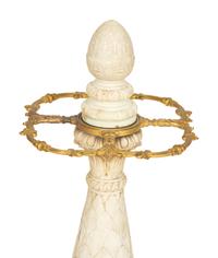 A Gilt Bronze Mounted Carved Marble Stick and Umbrella Stand