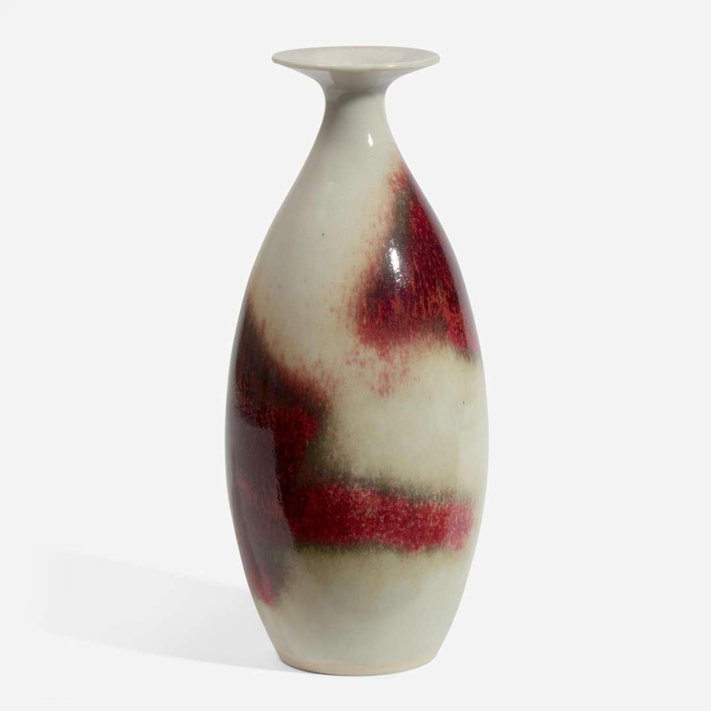 Brother Thomas Bezanson (Canadian-American, 1929-2007) Three Porcelain Vases, USA, circa last quarter 20th century