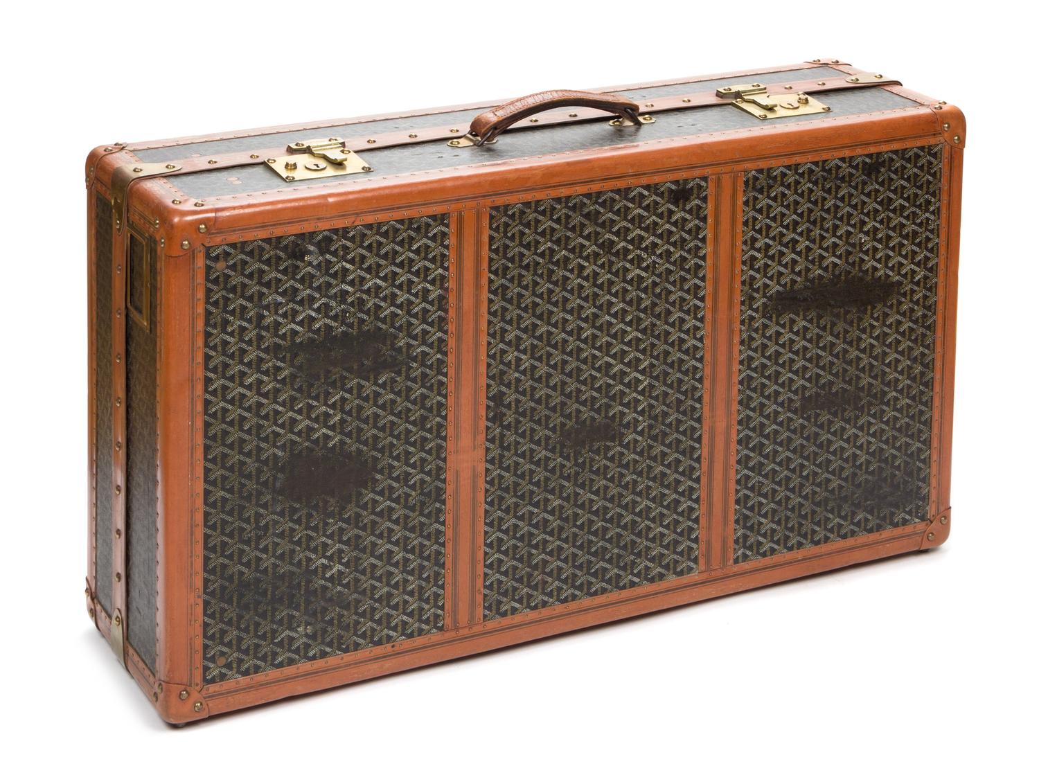 A Goyard Trunk, 31" x 17" x 10".