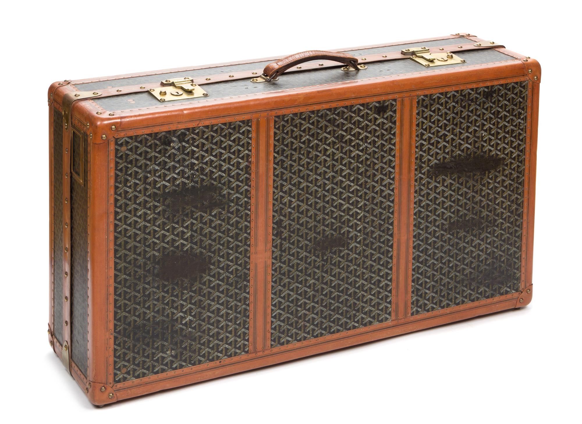 A Goyard Trunk, 31" x 17" x 10".