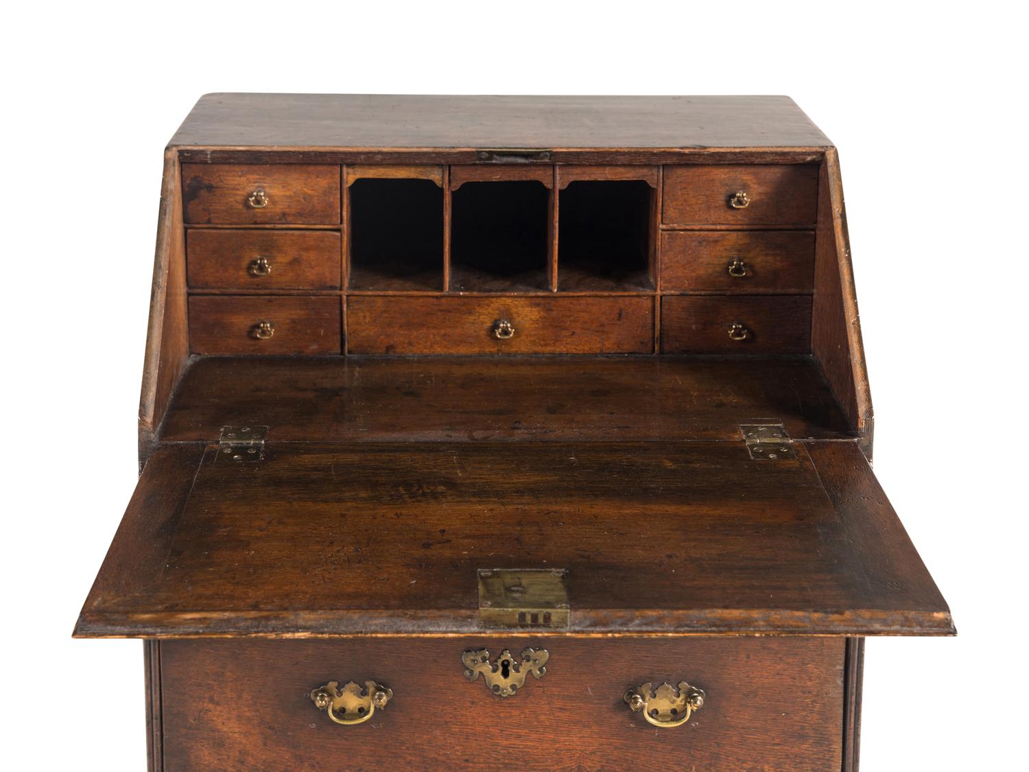 An Oak Slant Front Bureau