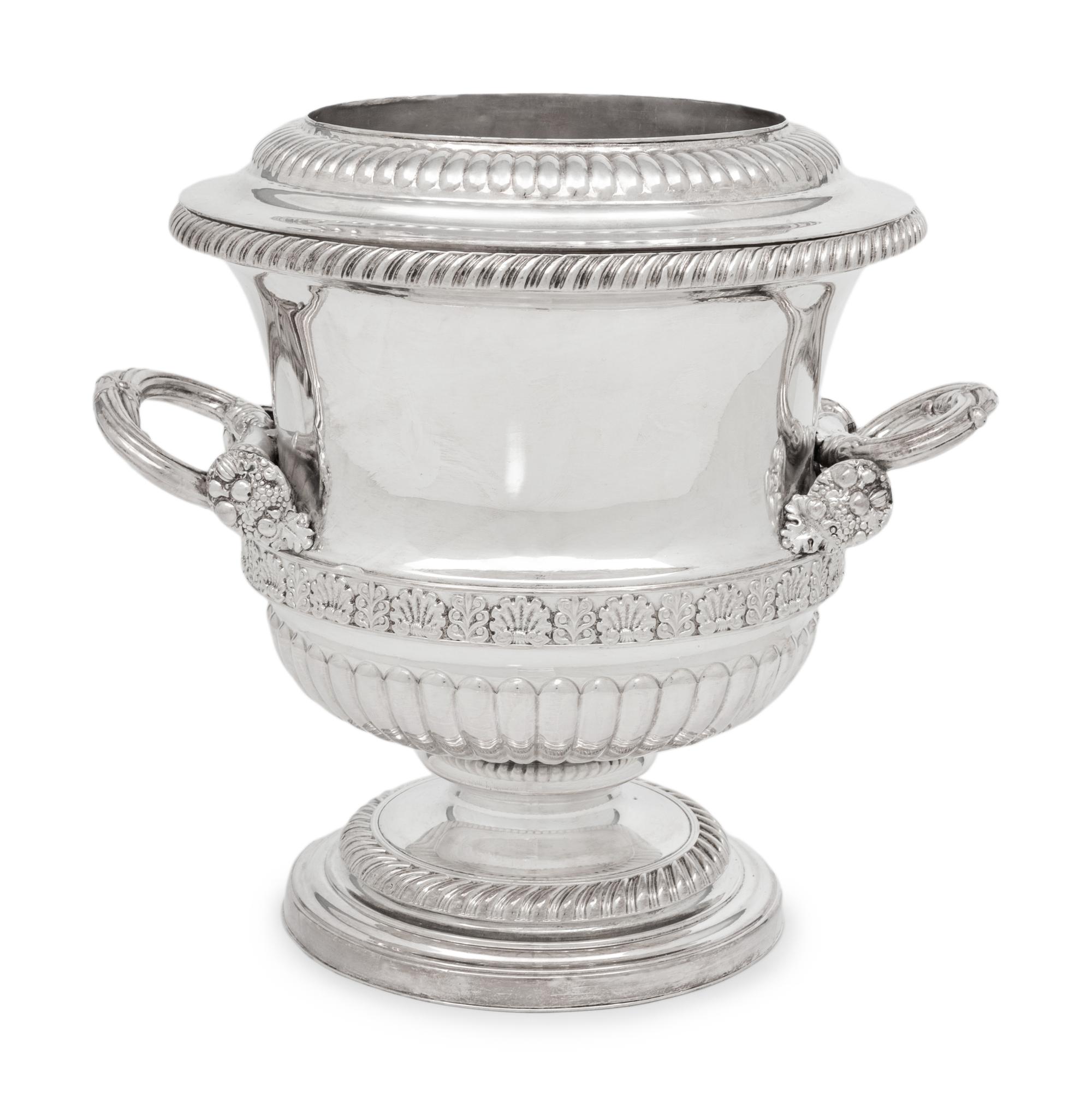 An English Silver-Plate Wine Cooler