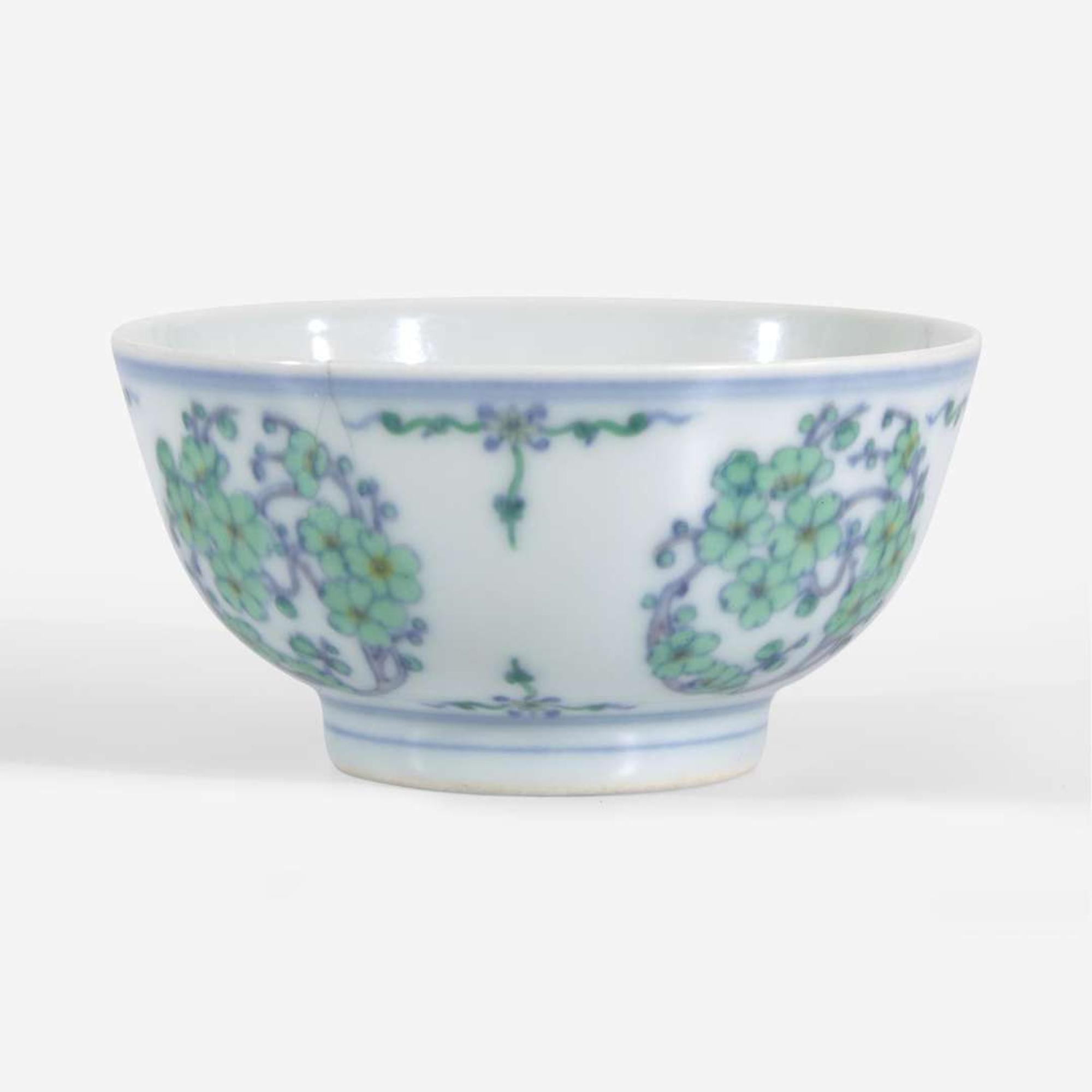 A Chinese doucai-decorated "Prunus" bowl 斗彩梅花碗 Yongzheng six-character mark and possibly of the period ????? ?????