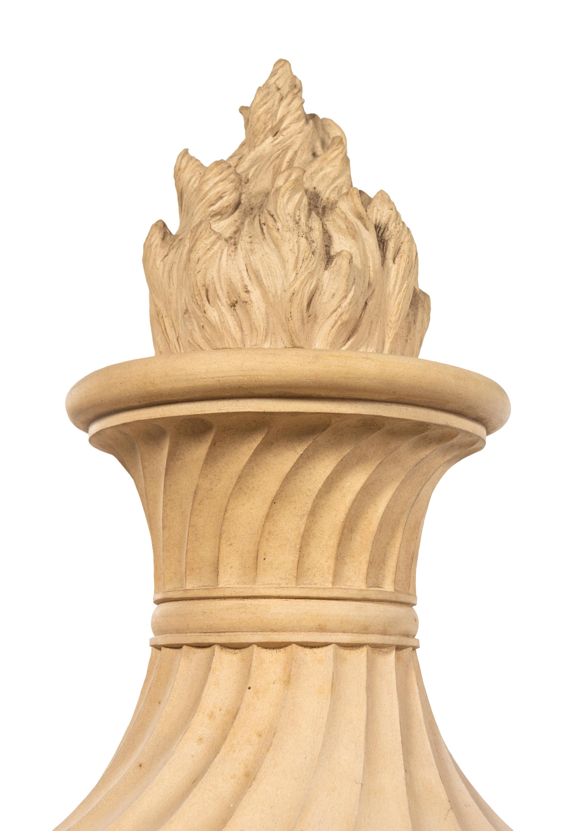 A Pair of Thomason Cudworth Terracotta Urn Finials