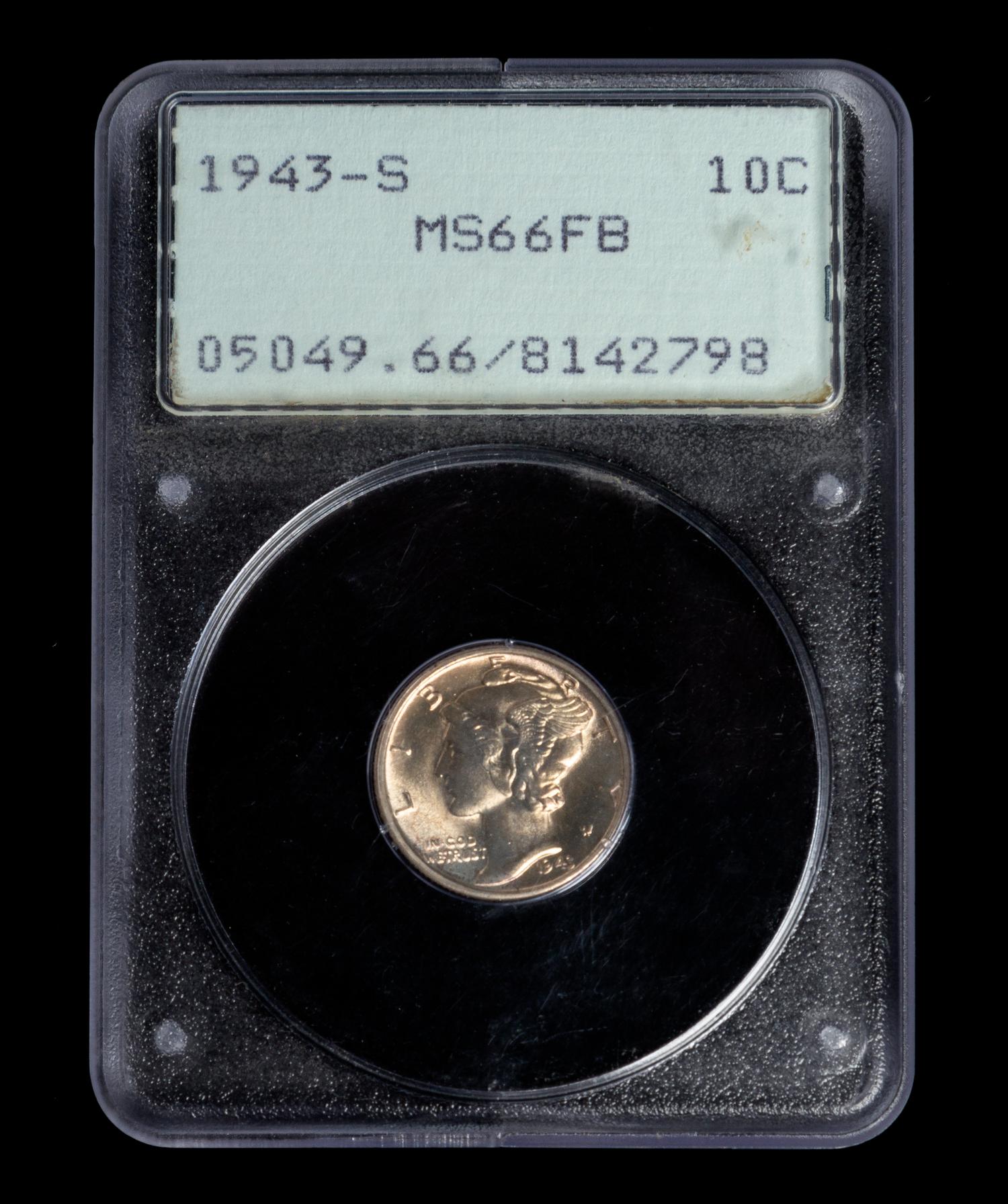 A United States 1943-S Mercury Dime