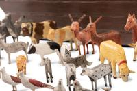 A Large Noah’s Ark with Lift-Off Cover and Large Number of Paired Animals