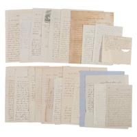 [CIVIL WAR]. War-date letters of Surgeon John T. Walton (1830-1892), 103rd and 78th Pennsylvania Infantry, POW Libby Prison and Andersonville.