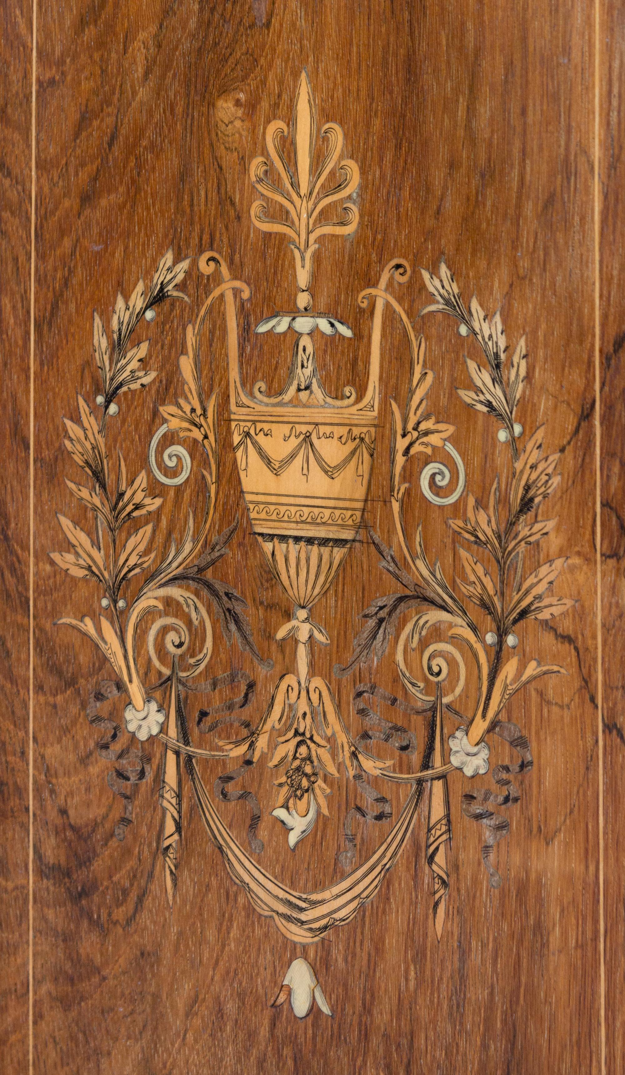 An Edwardian Marquetry Console Cabinet