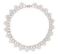 An 18 Karat White Gold and Diamond Necklace, 28.00 dwts.
