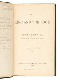 BROWNING, Robert (1812-1889). The Ring and The Book . London: Smith, Elder, 1868-1869.