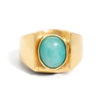 YELLOW GOLD AND TOURMALINE RING