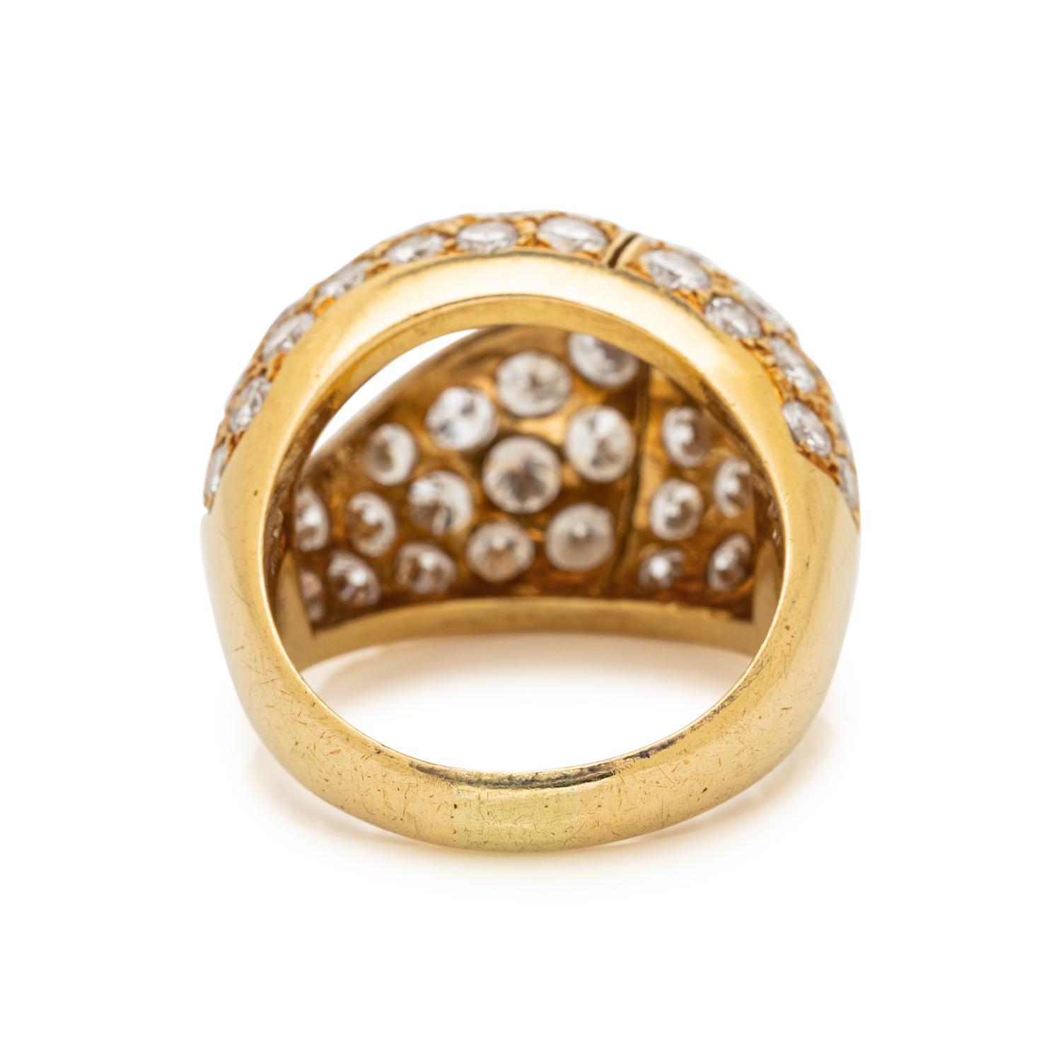 SPITZER AND FURHMAN, YELLOW GOLD AND DIAMOND RING