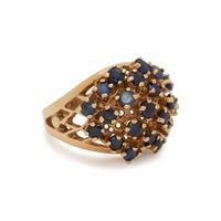 YELLOW GOLD AND SAPPHIRE RING