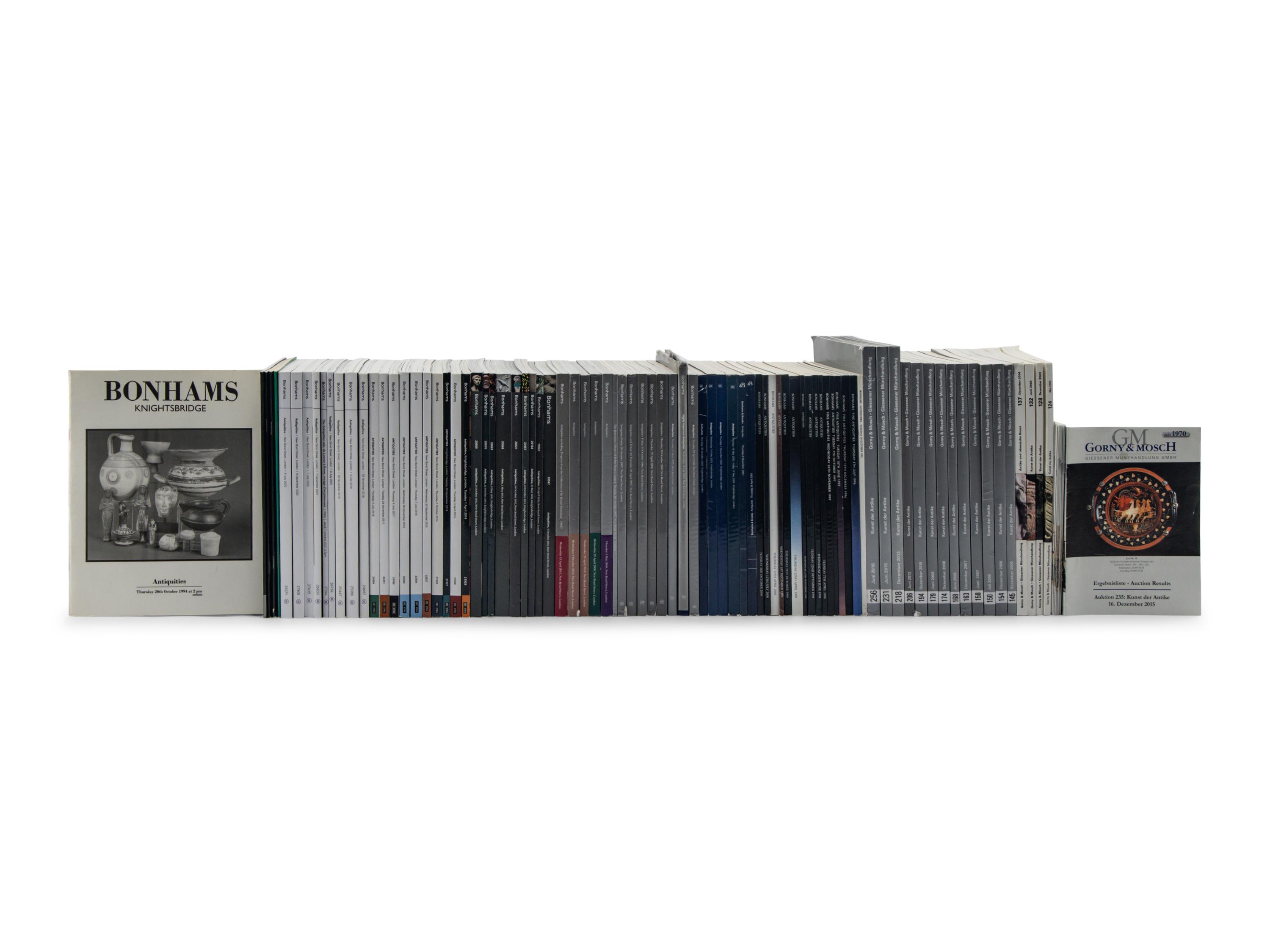 A Collection of 86 Gorny & Mosch and Bonhams Antiquities Auction Catalogues (1991-2023)