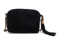 Chanel Black Suede Camera Bag