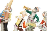 A Large Group of Meissen and Dresden Porcelain Figures