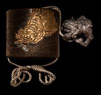 A Japanese Gold Lacquer Three-Case Inro