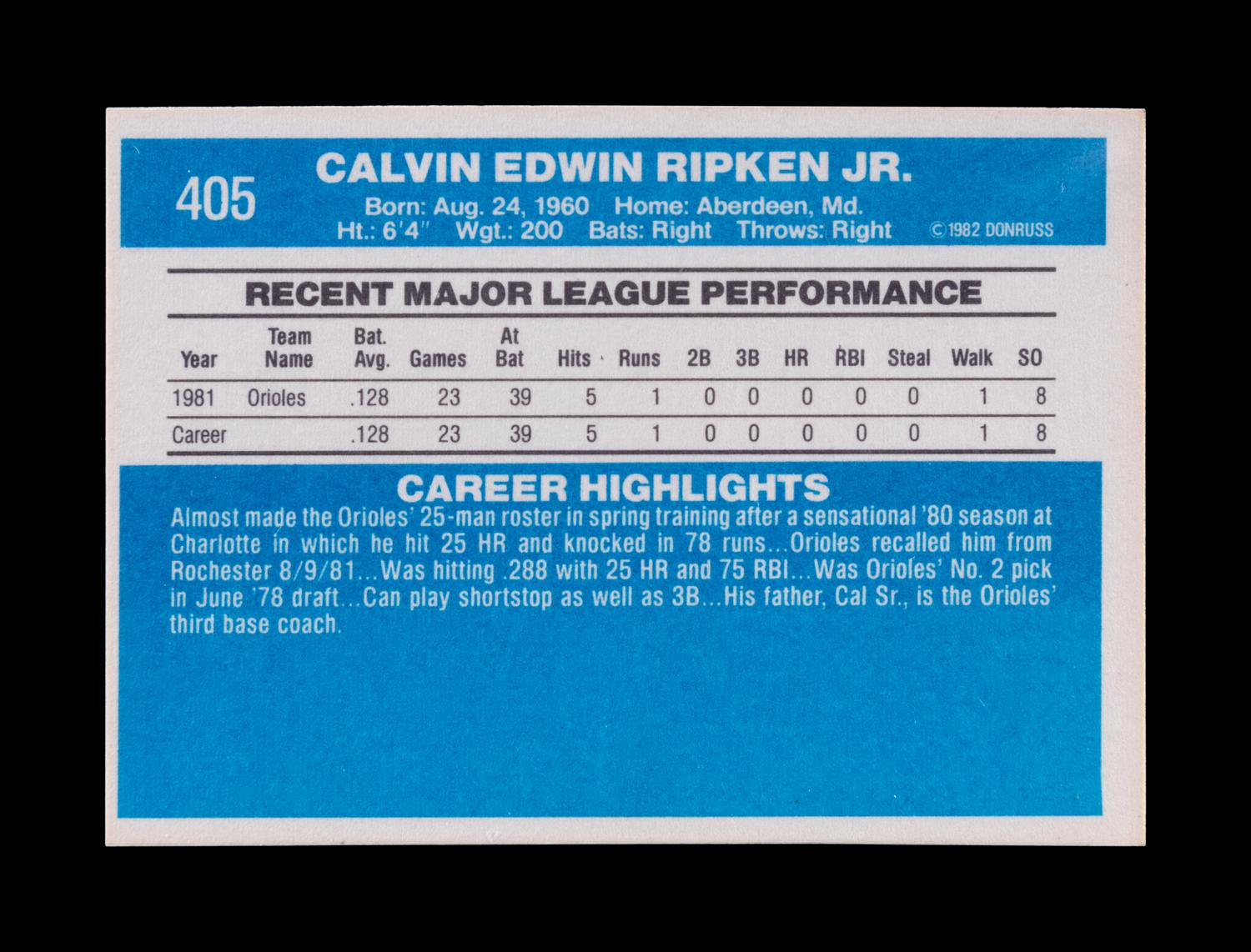 A Group of 22 Hall of Fame and Star Rookie Baseball Cards Including Cal Ripken Jr., Rickey Henderson and Ken Griffey Jr.,