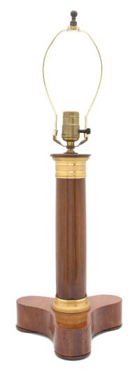 A White Opaline Glass Base Table Lamp Height 21 3/4 inches.