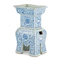 A Chinese Porcelain Blue-and-White Altar Incense Burner